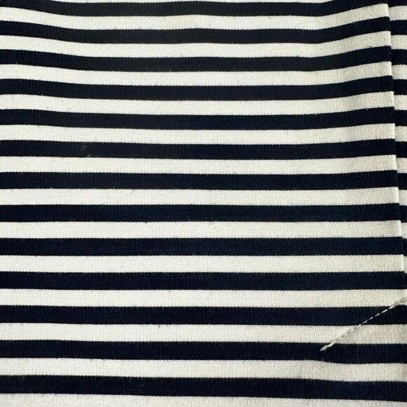 Garnet Hill striped skirt size 2 Black Cream - Picture 5 of 6